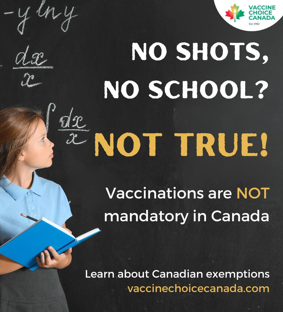 Vaccines are not mandatory in Canada